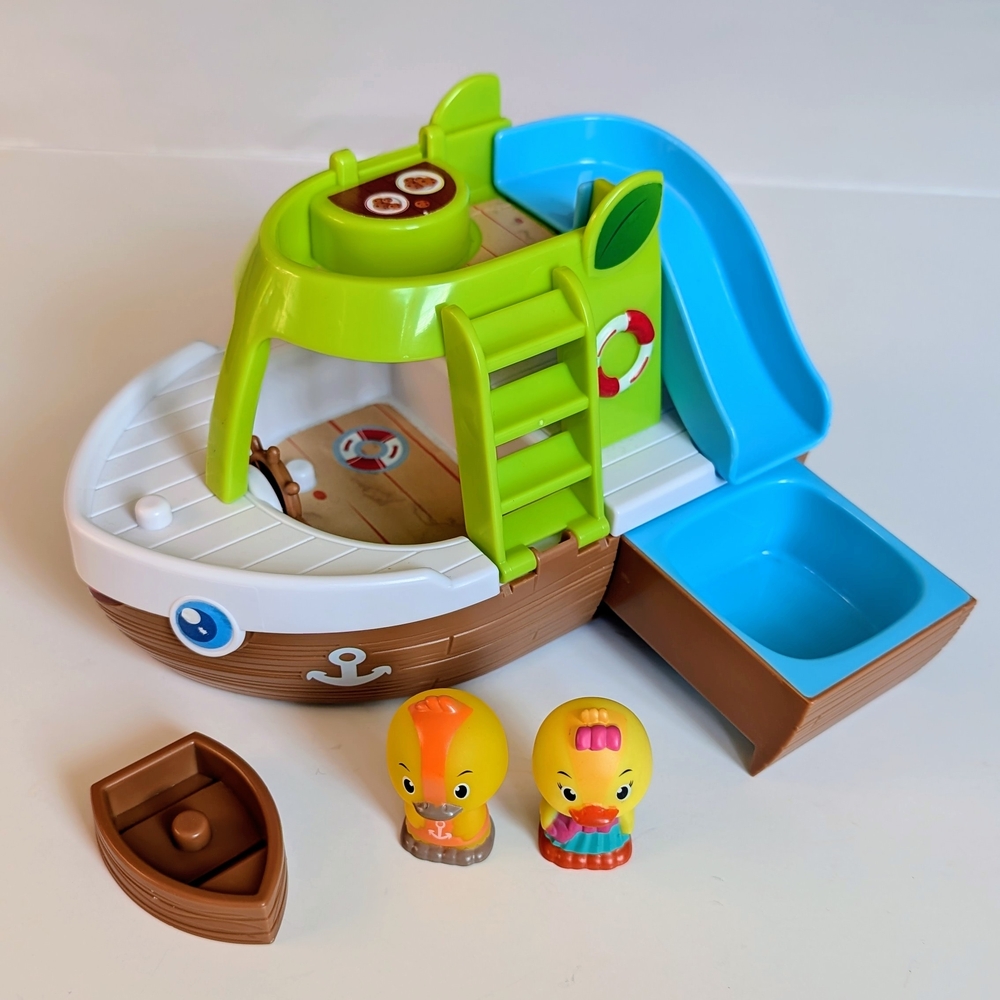 Timber Tots Vulli Klorophil Boat Lot With Character Figures - Picture 6 of 16